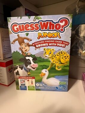 Hasbro Guess Who? Junior Kids Board Game - Colorful Animal Edition